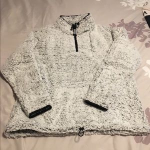 Victoria’s Secret pink Quarter Zip Sherpa Large